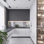 una cucina moderna su misura, fatta in base allo spazio disponibile